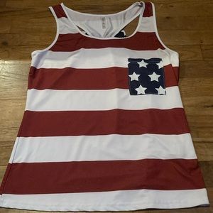 American flag tank top